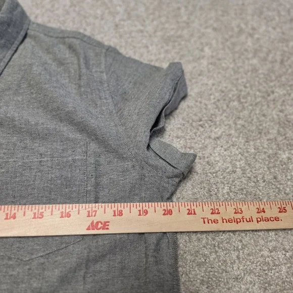 Bridge & Burns The Bea Short Sleeve Button Up Shirt Sage Chambray Sz M NWT $108 - Picture 7 of 8